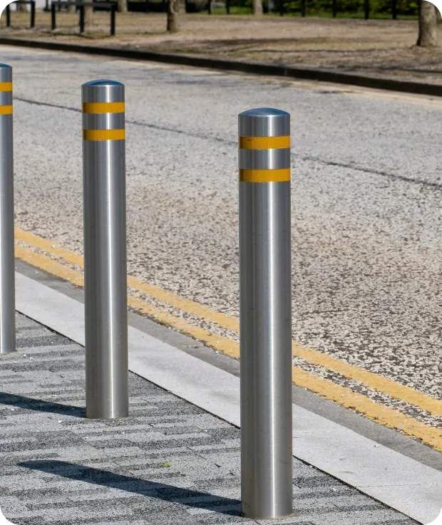 Where Can Fixed Bollards Be Installed for Vehicle Security?