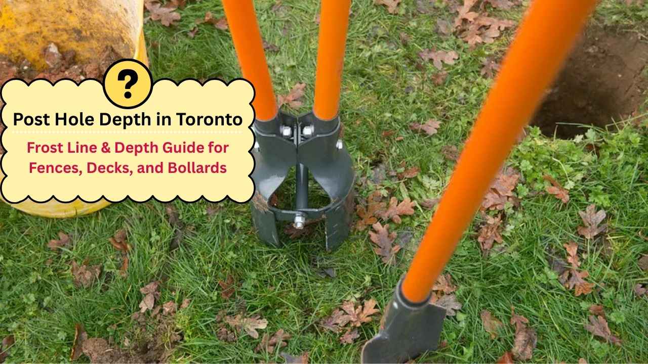 post hole depth in Toronto