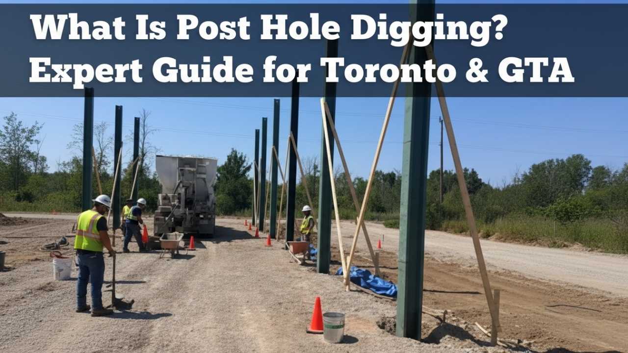 what is post hole digging