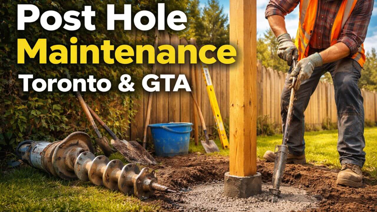post hole maintenance Toronto