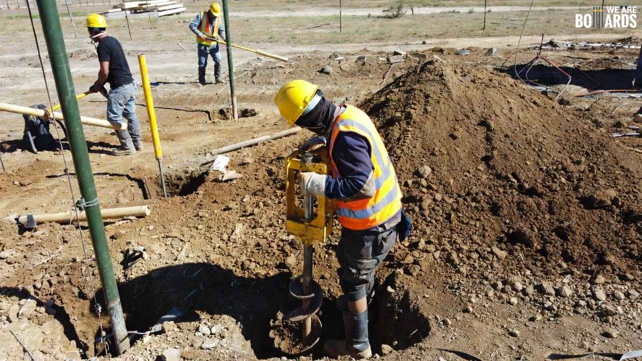 commercial post hole digging
